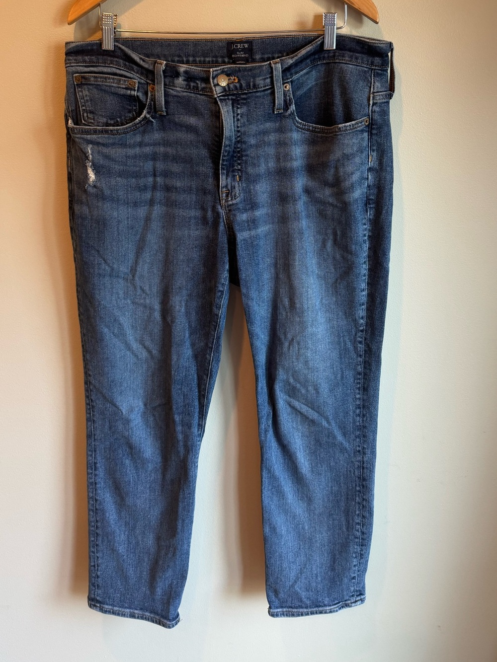 J. Crew Slim Boyfriend Dark Wash Cropped Jeans Size 31‎